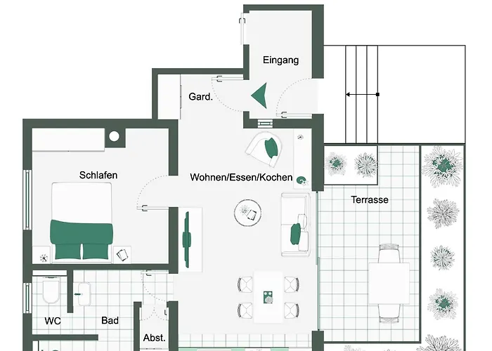 Apartament Bei Deidesheim - Charmante Mit Fahrradgarage Und Terrasse